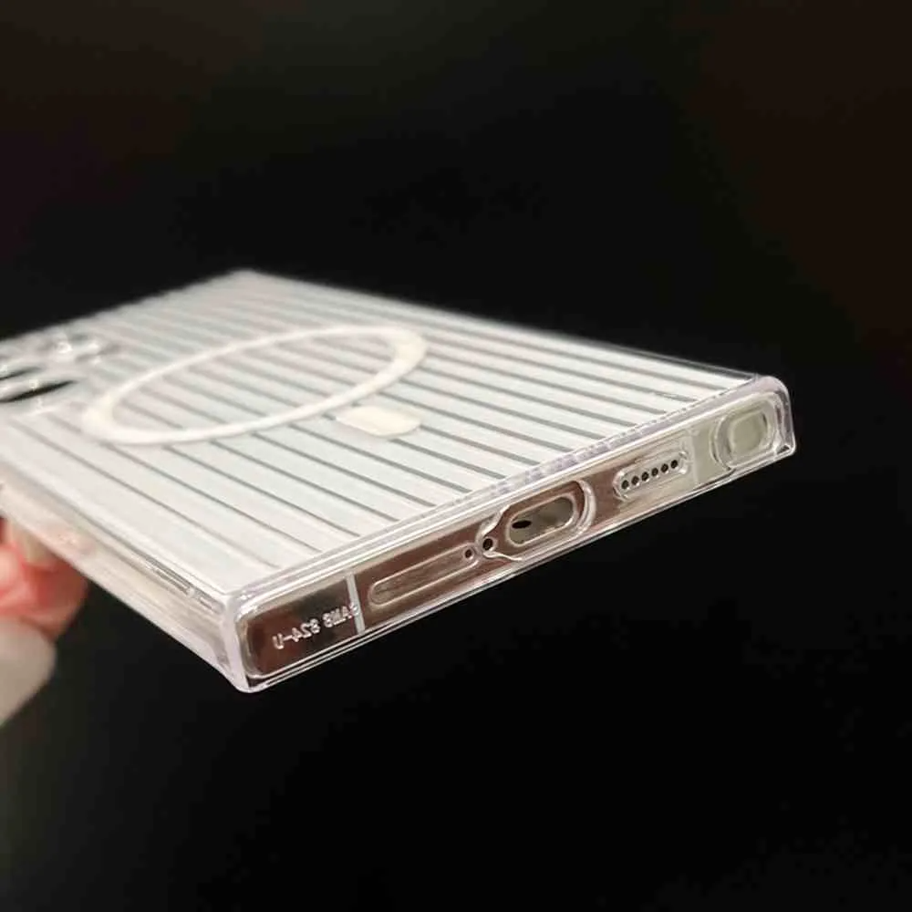 Galaxy S25 Ultra Zig-Zag Crystal Shield MagSafe Case