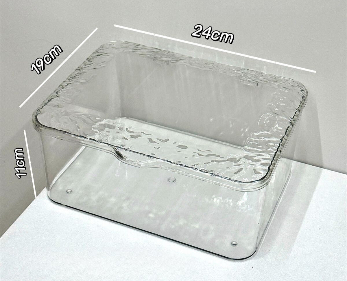 Multipurpose Transparent Storage Box for Anime Collectibles