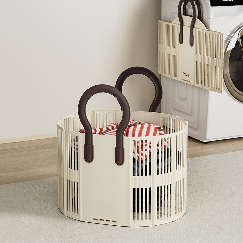 Multipurpose Large Capacity Foldable Basket with Handle