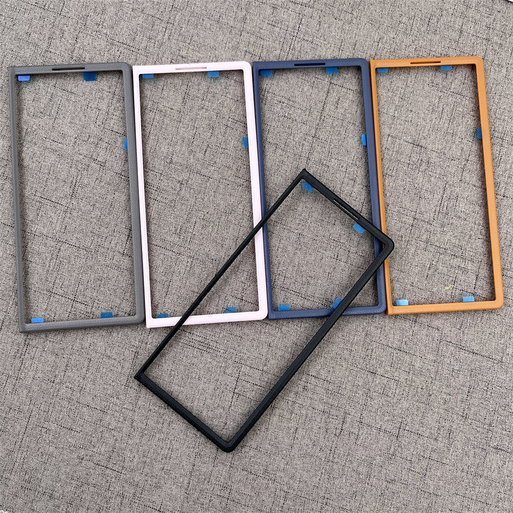 Samsung Galaxy Z Fold7 Leather Protective Shell Case Cover with Stand - Gray