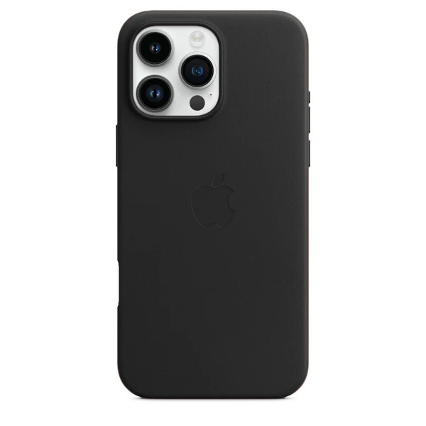 iPhone 16 Pro Max Leather Case with Magsafe - Midnight Black