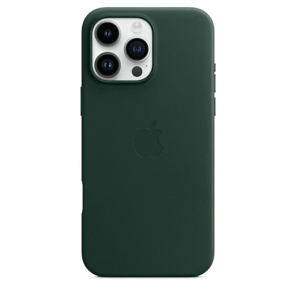 iPhone 16 Pro Max Leather (Not Magsafe) Case - Green