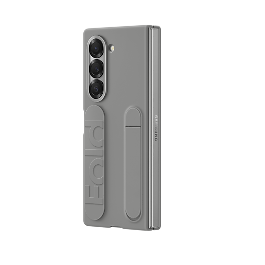 Samsung galaxy Z Fold 6 Matte Skin Feel Case with Inbuilt Band & Stand