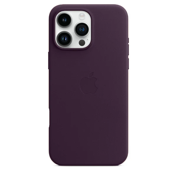 iPhone 16 Pro Leather Case with Magsfe - Deep Purple