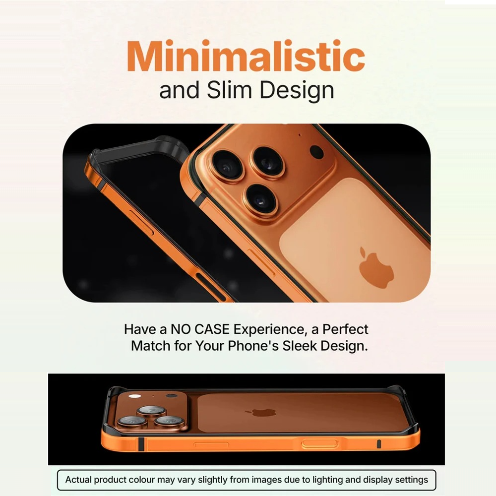 iPhone 17 Pro Aluminum Frame Metal Bumper Case