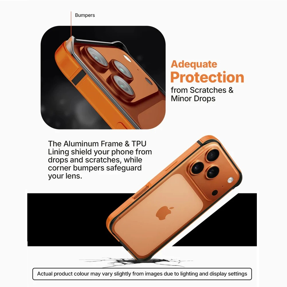 iPhone 17 Pro Aluminum Frame Metal Bumper Case