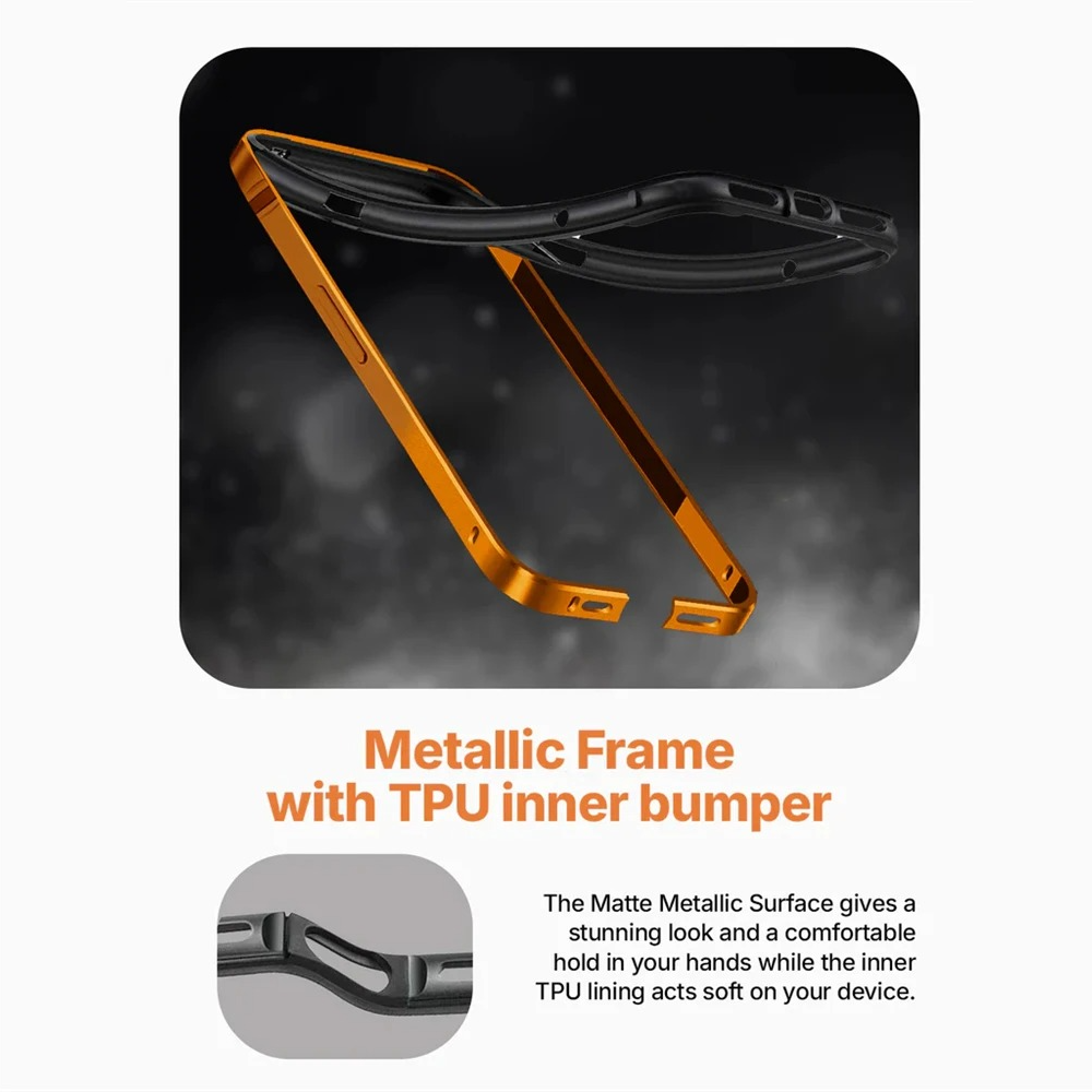 iPhone 17 Pro Aluminum Frame Metal Bumper Case