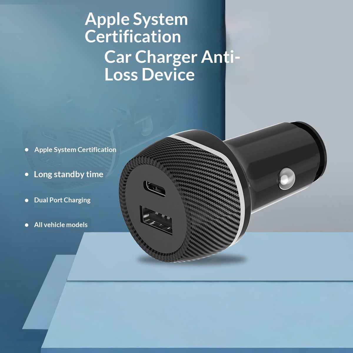 Dual-Port Car Charger with Built-in Item Tracker, photo 4