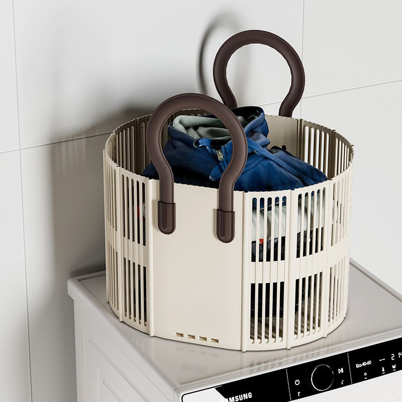 Multipurpose Large Capacity Foldable Basket with Handle