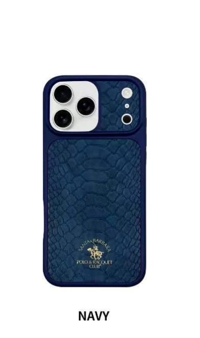 Apple iPhone 17 Pro Max Leather Case for iPhone 17 Pro Max - Blue – CaseCart