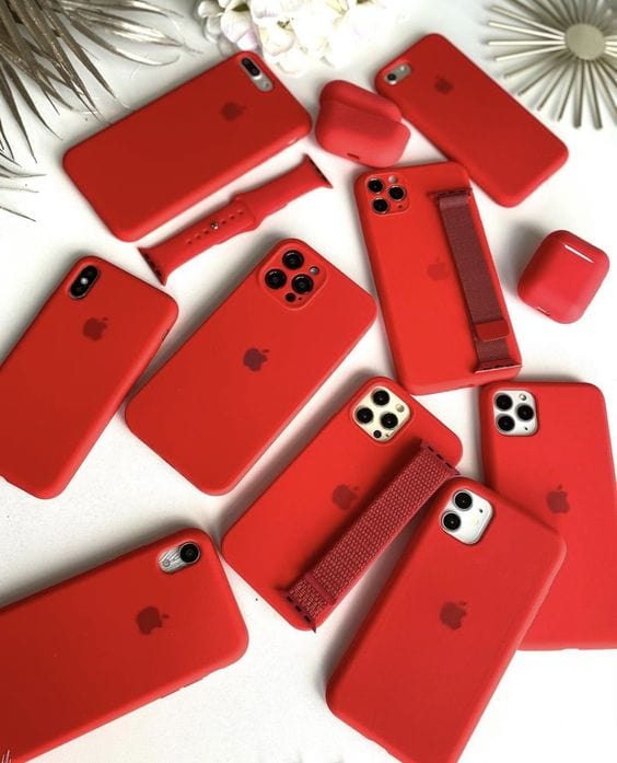 Red Color Silicone Case – CaseCart