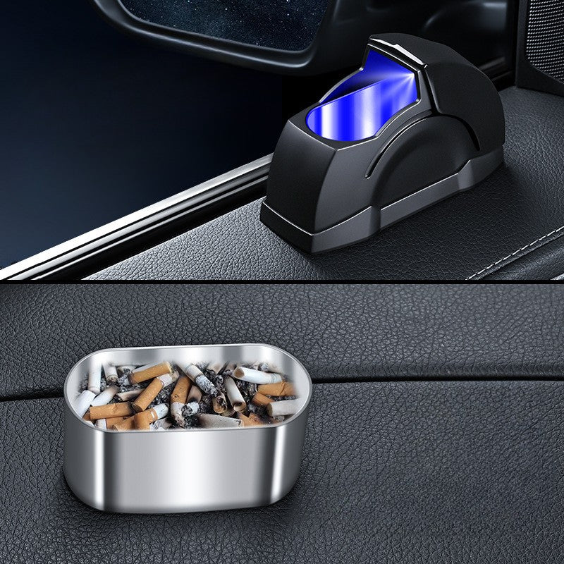 Stick-On Car Ashtray with LED Light