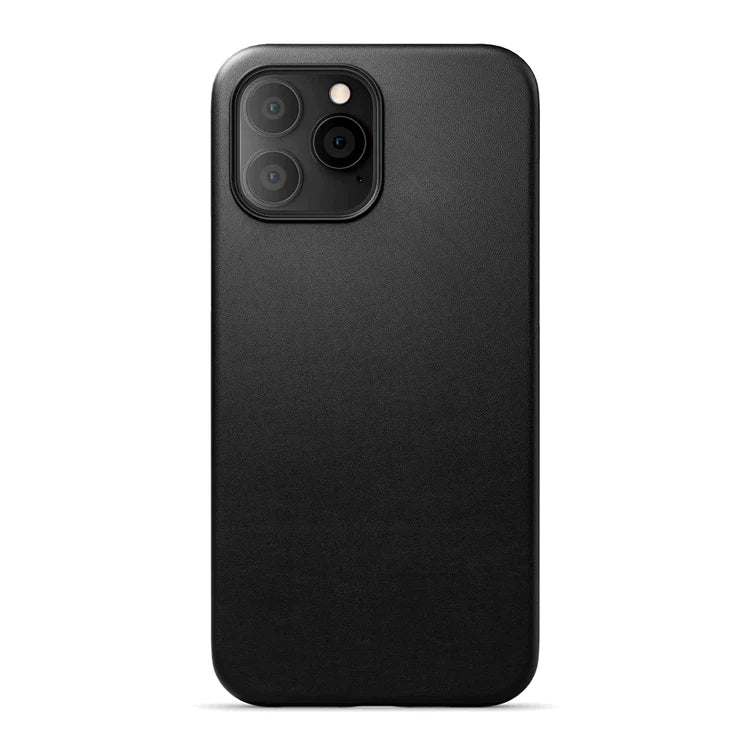 iPhone 13 Pro Kzdoo Noble Series Leather Back Cover Case - Black