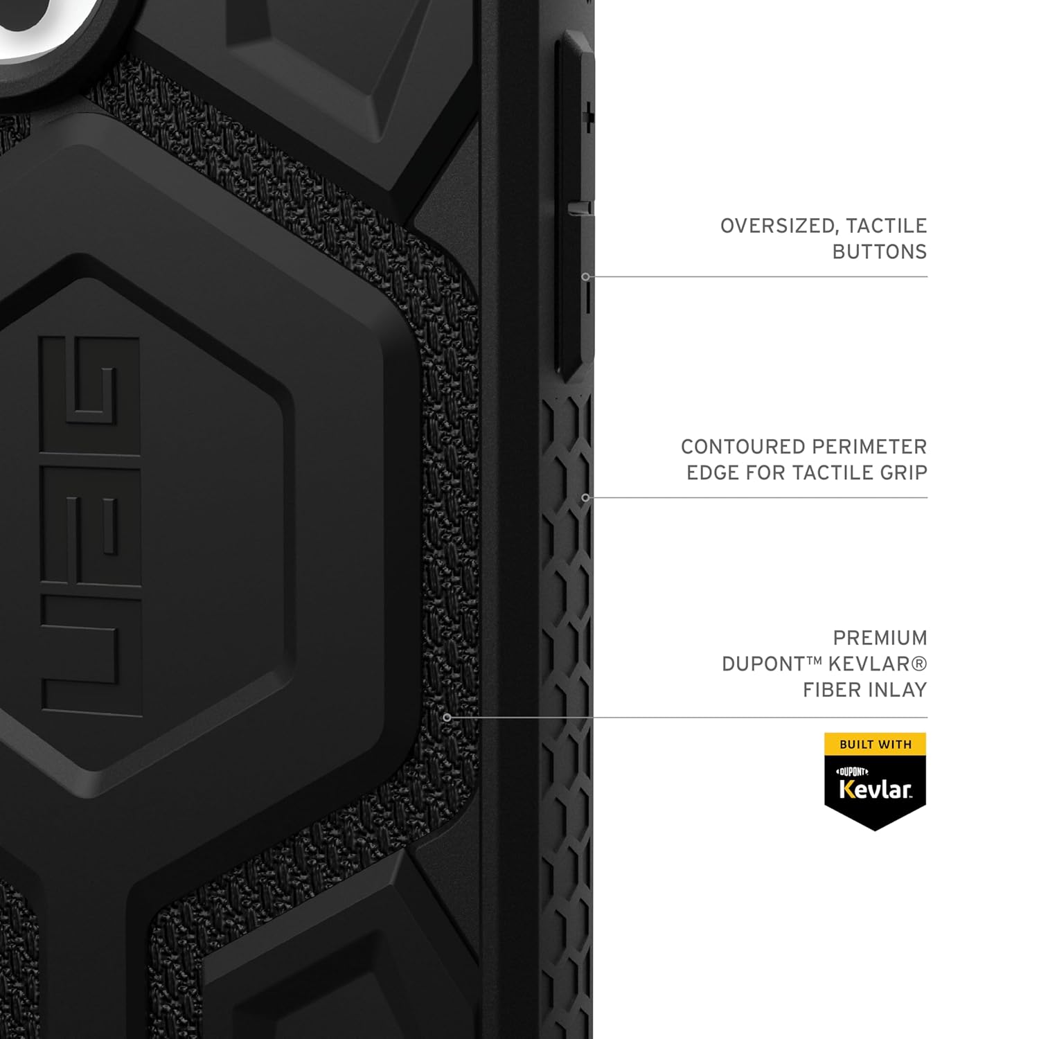 iPhone 16 Pro UAG Case, Monarch Pro Kevlar Series with Magsafe - Black