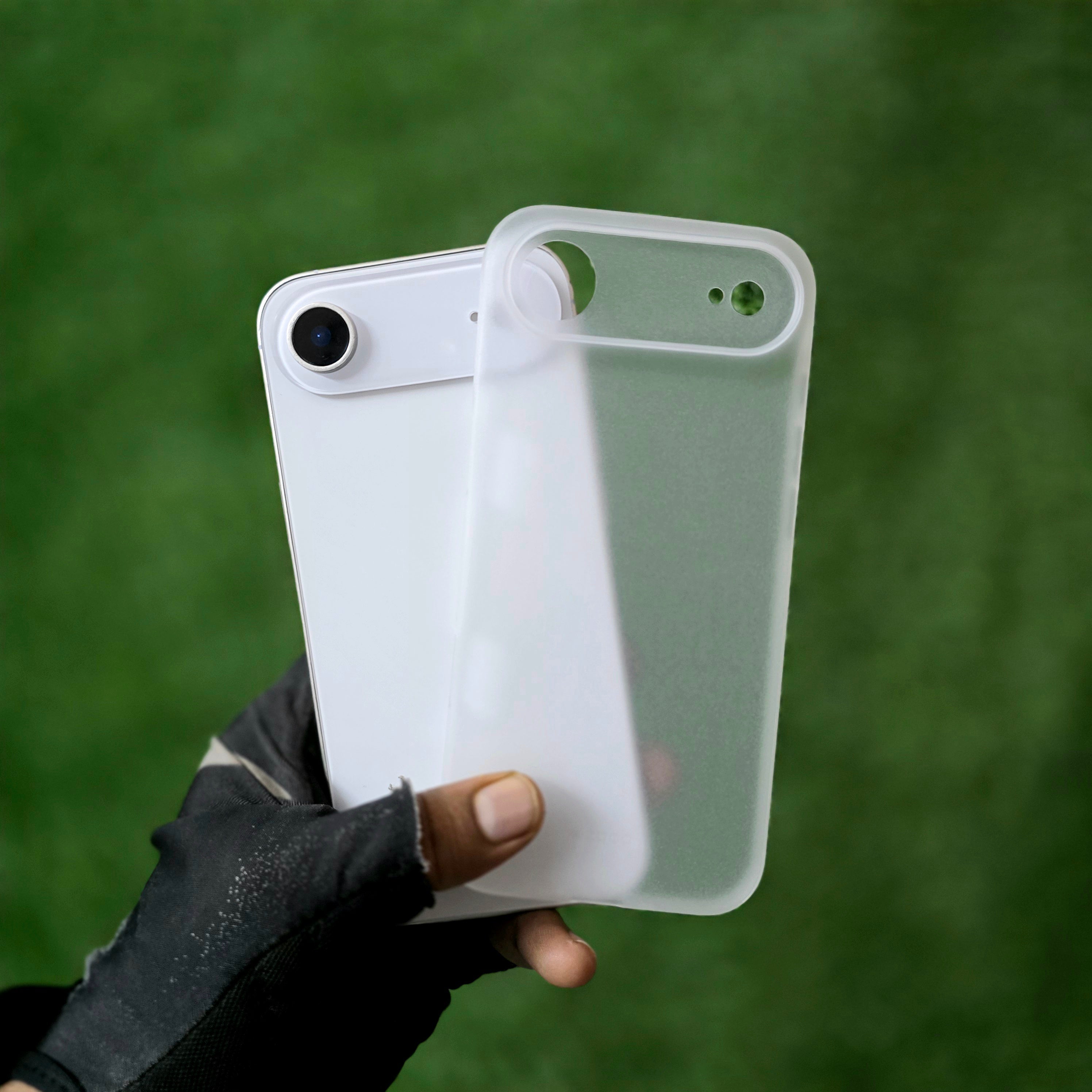 iPhone 17 Air Ultra-Thin KZDOO Air Skin Matte Frosted Back Cover - White