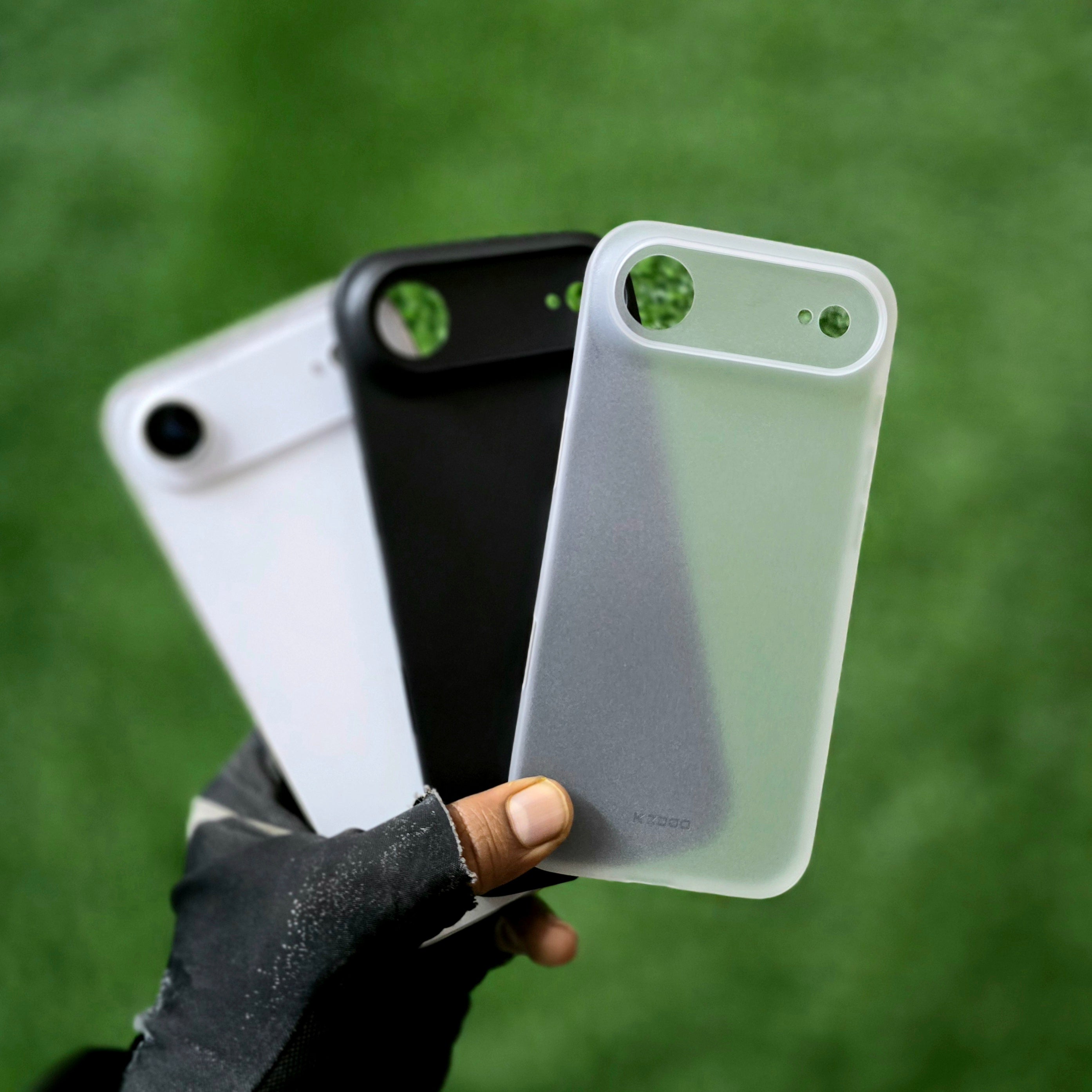 iPhone 17 Air Ultra-Thin KZDOO Air Skin Matte Frosted Back Cover - Black