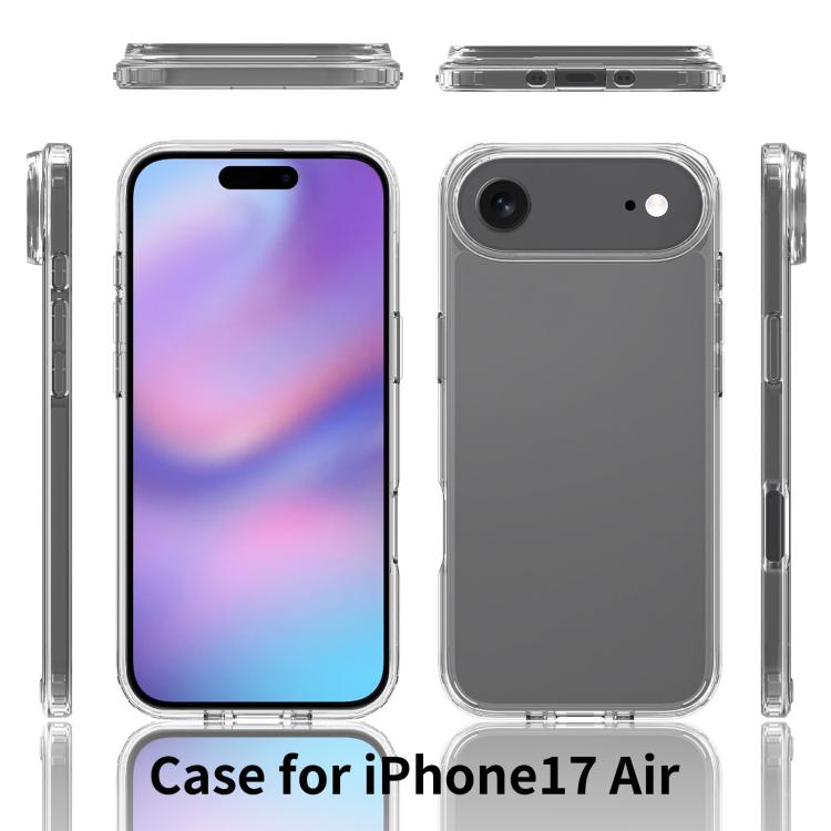 iPhone 17 Air Shockproof Soft TPU Transparent Case - Clear