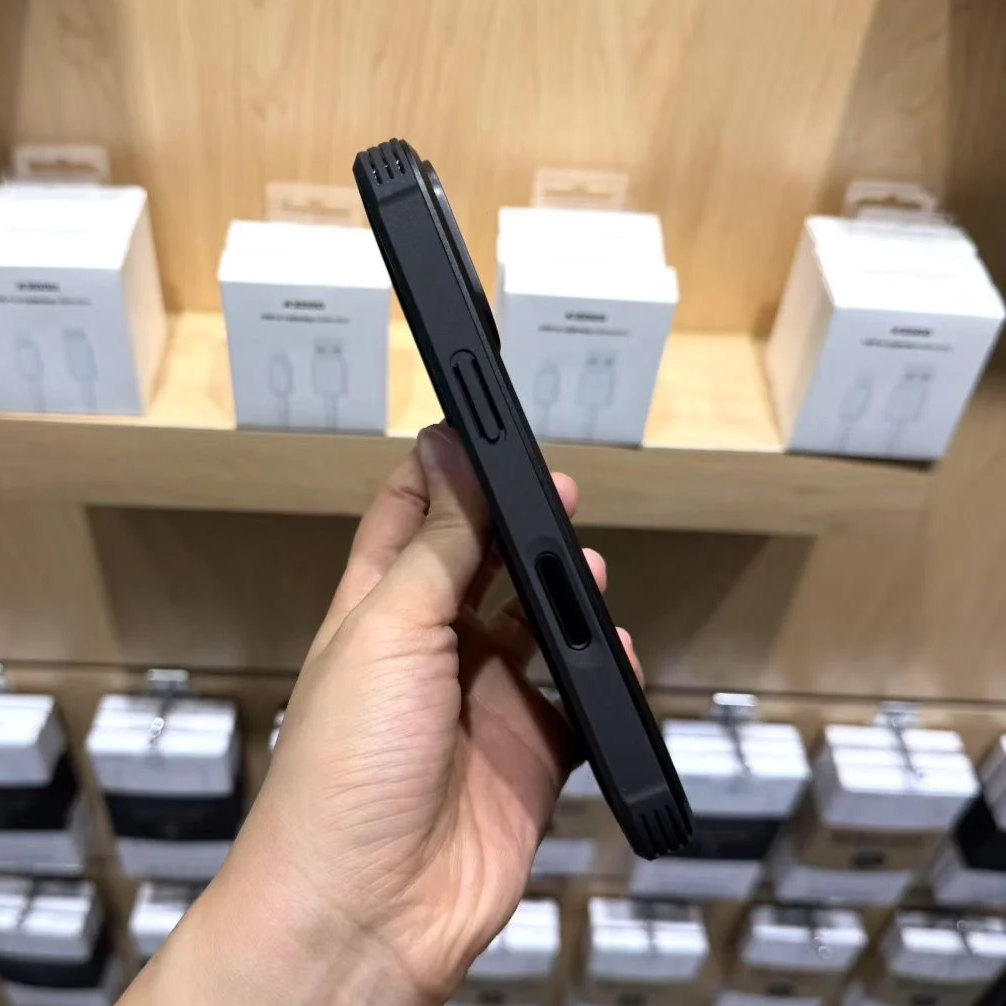 iPhone 17 Pro Kzdoo ARCE Case Series Aluminum Bumper Transparent Back Cover - Black