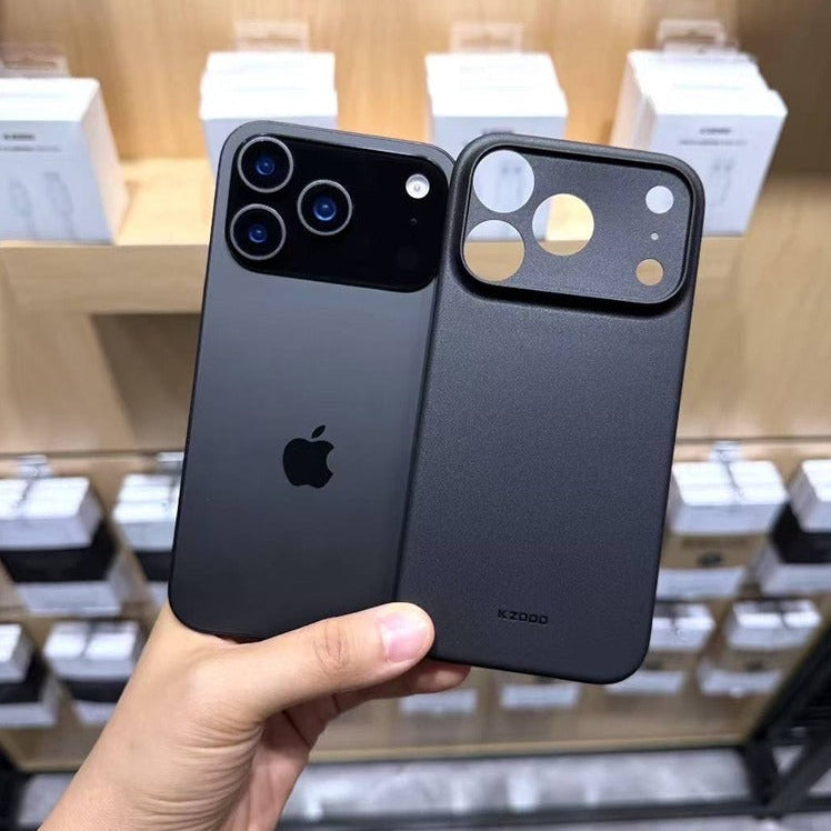 iPhone 17 Pro Max Ultra Thin KZDOO Air Skin Matte Frosted Back Cover - Black