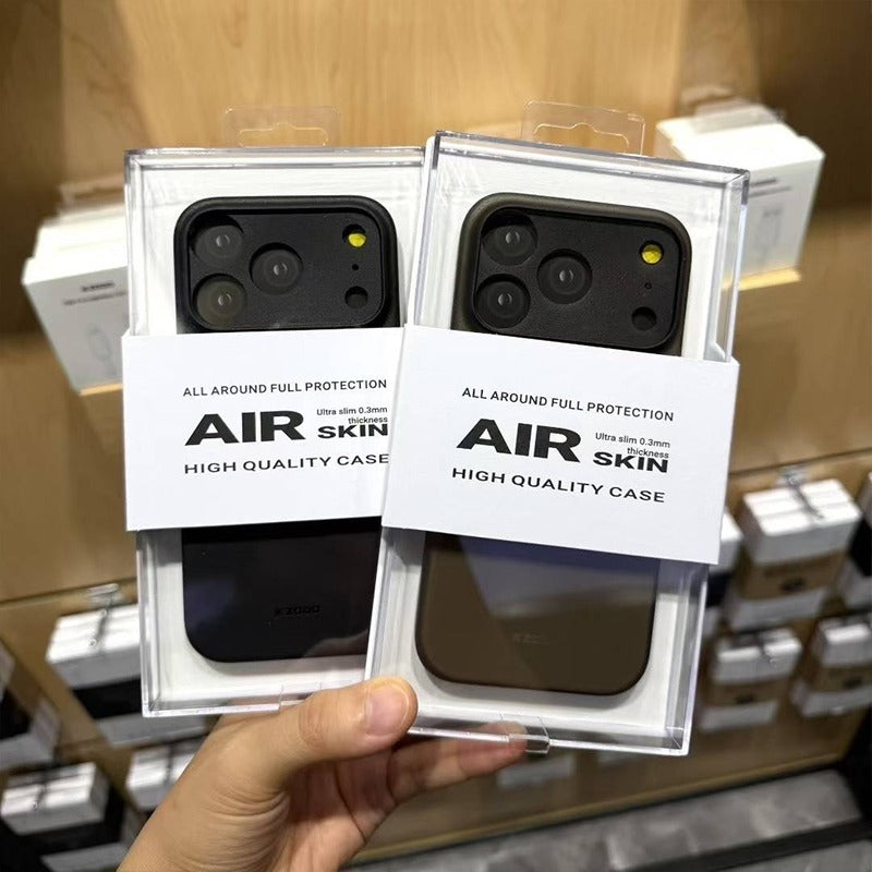 iPhone 17 Pro Max Ultra Thin KZDOO Air Skin Matte Frosted Back Cover - Black