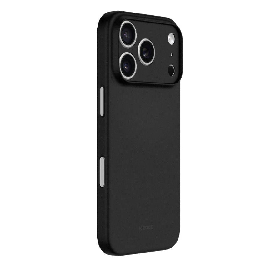 iPhone 17 Pro Max Ultra Thin KZDOO Air Skin Matte Frosted Back Cover - Black