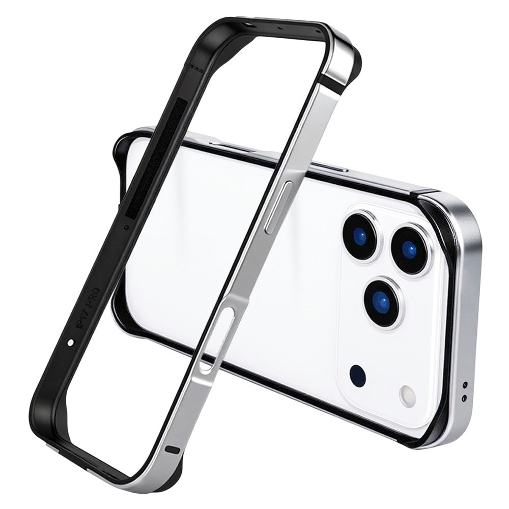 iPhone 17 Pro Frame Bumper Cover Inner Soft (No Back) - Silver