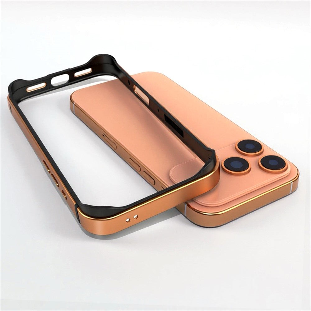 iPhone 17 Pro Frame Bumper Cover Inner Soft (No Back) - Orange