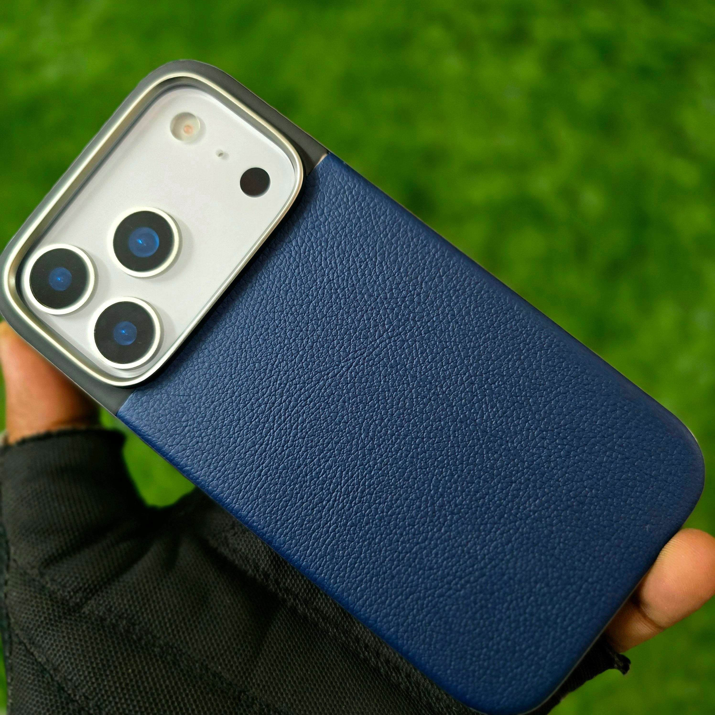 iPhone 17 Pro Max Soft TPU Leather Texture Back Cover