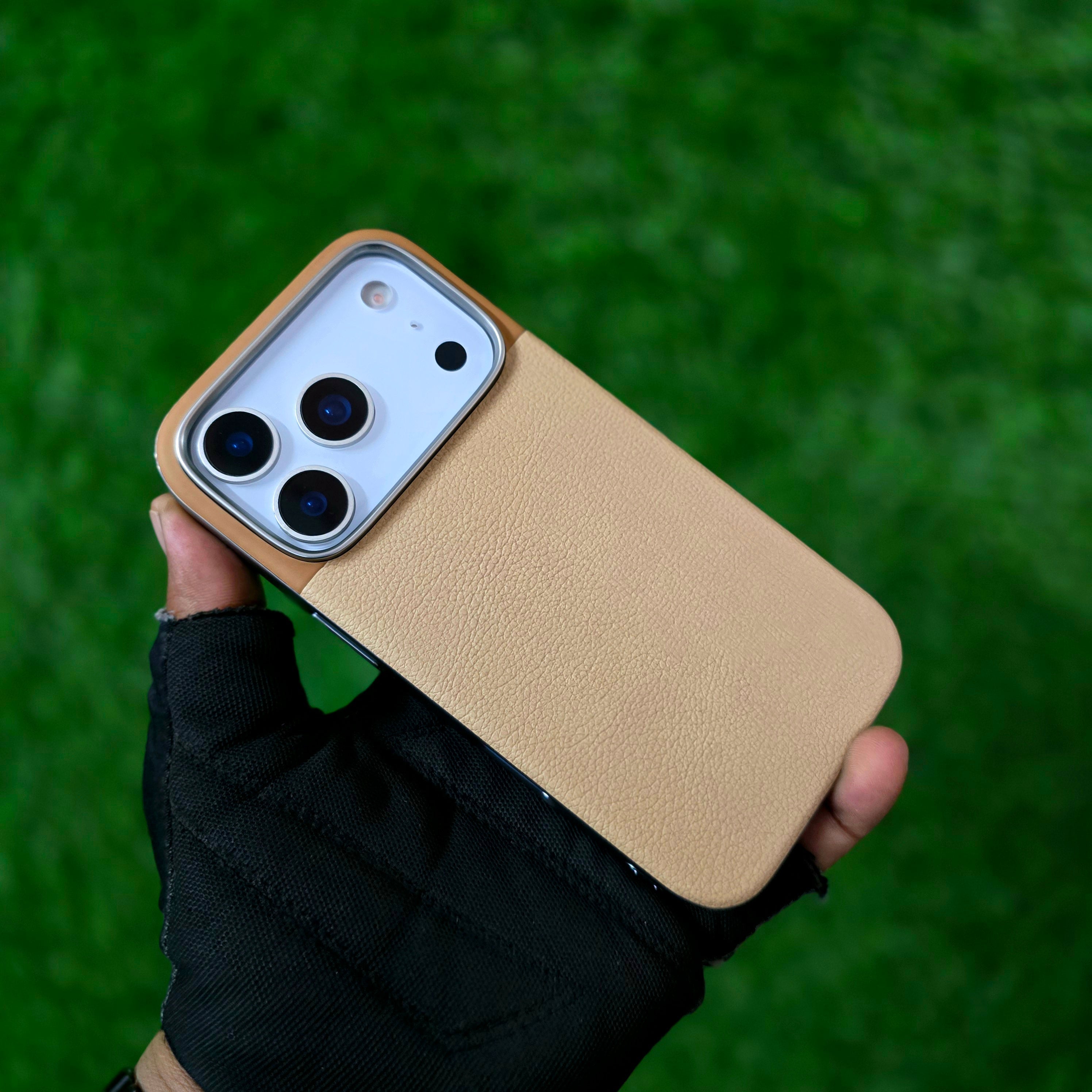 iPhone 17 Pro Soft TPU Leather Texture Back Cover