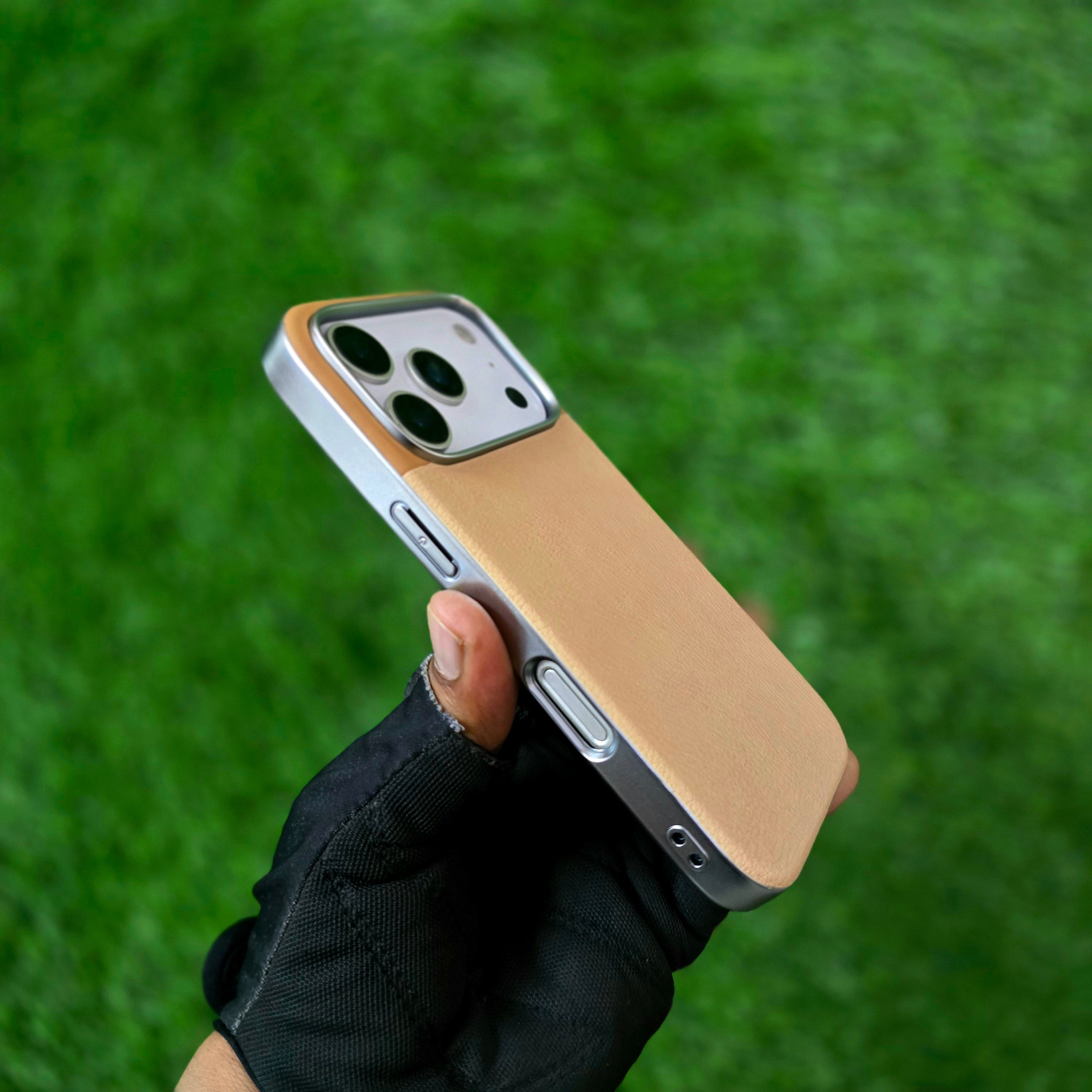 iPhone 17 Pro Max Soft TPU Leather Texture Back Cover