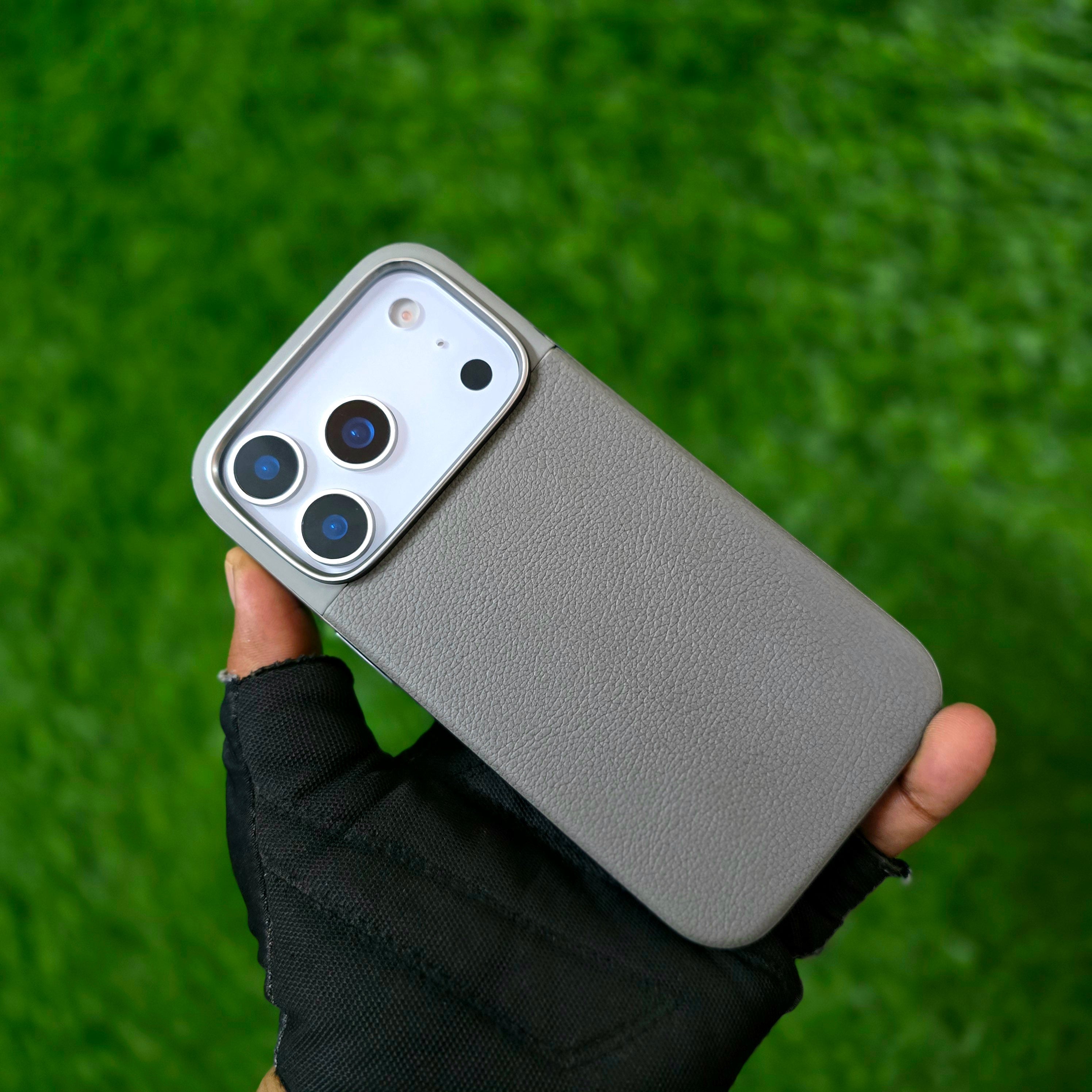 iPhone 17 Pro Soft TPU Leather Texture Back Cover