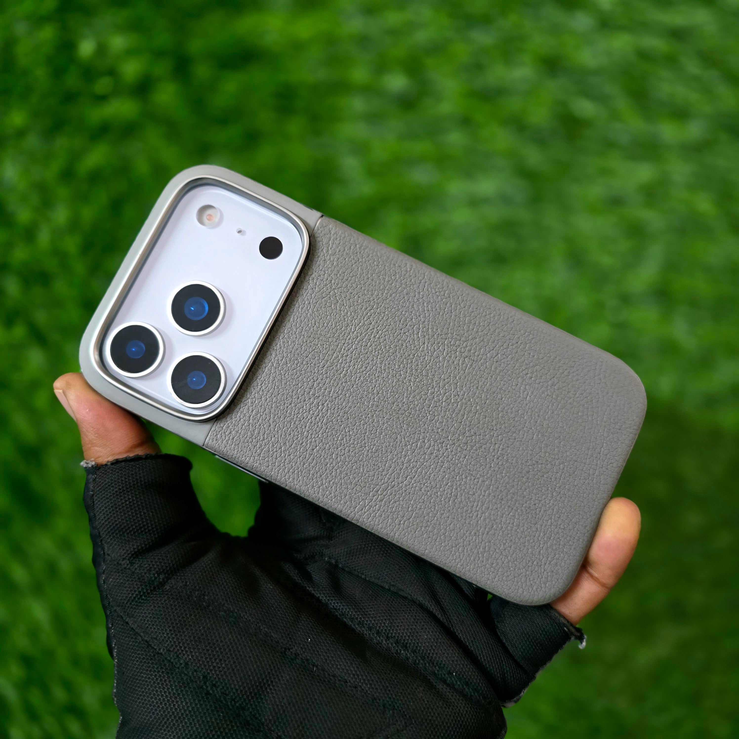 iPhone 17 Pro Soft TPU Leather Texture Back Cover