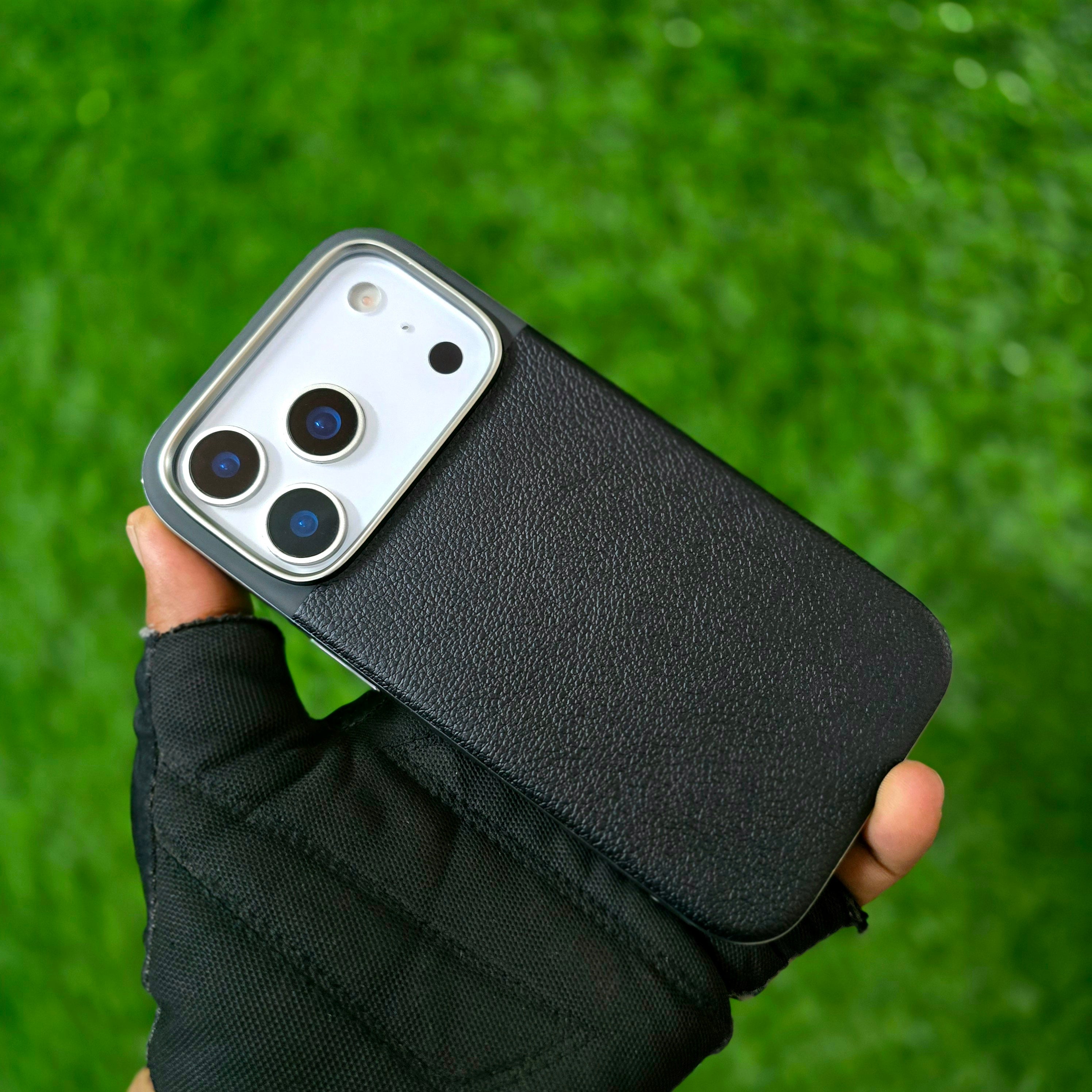 iPhone 17 Pro Soft TPU Leather Texture Back Cover