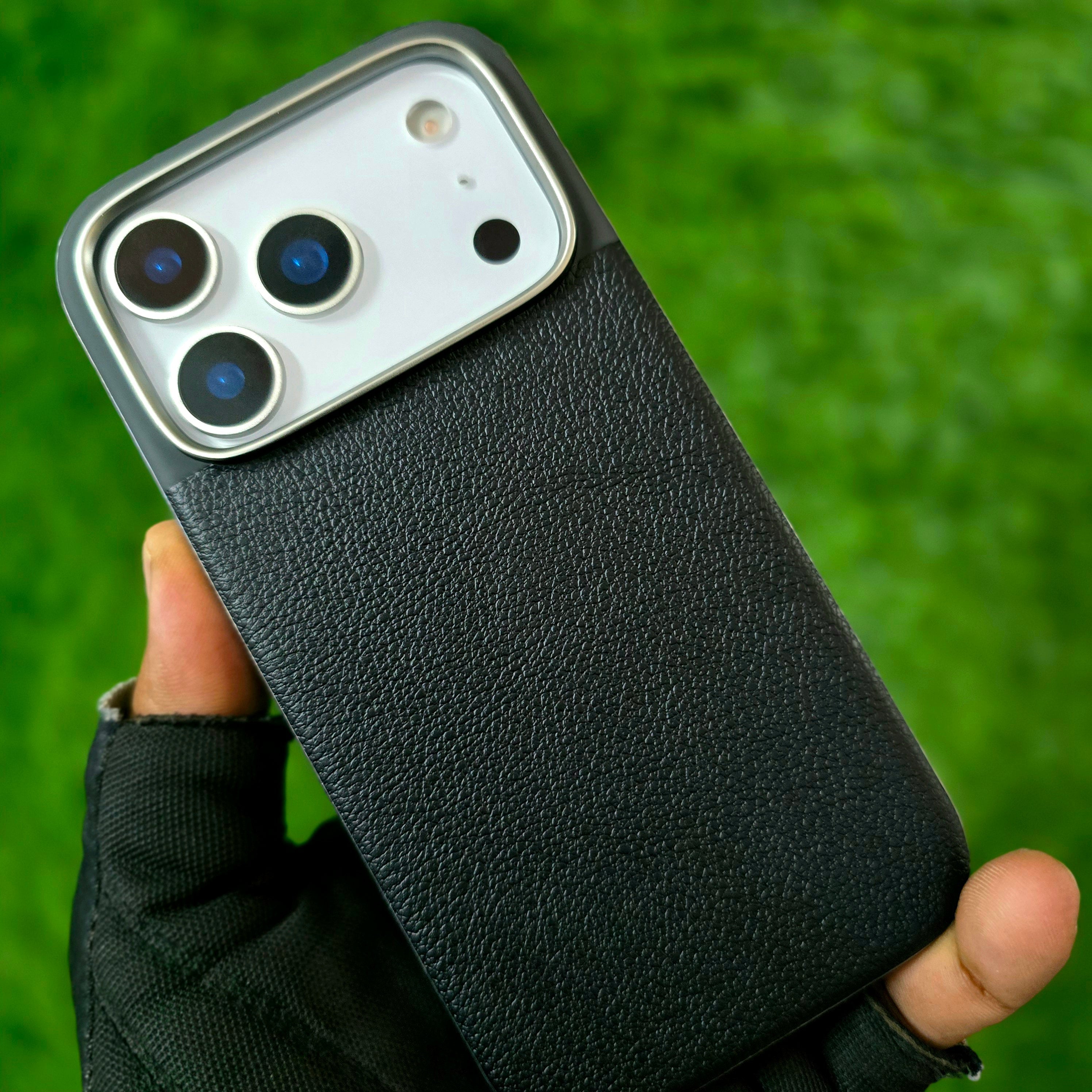 iPhone 17 Pro Soft TPU Leather Texture Back Cover