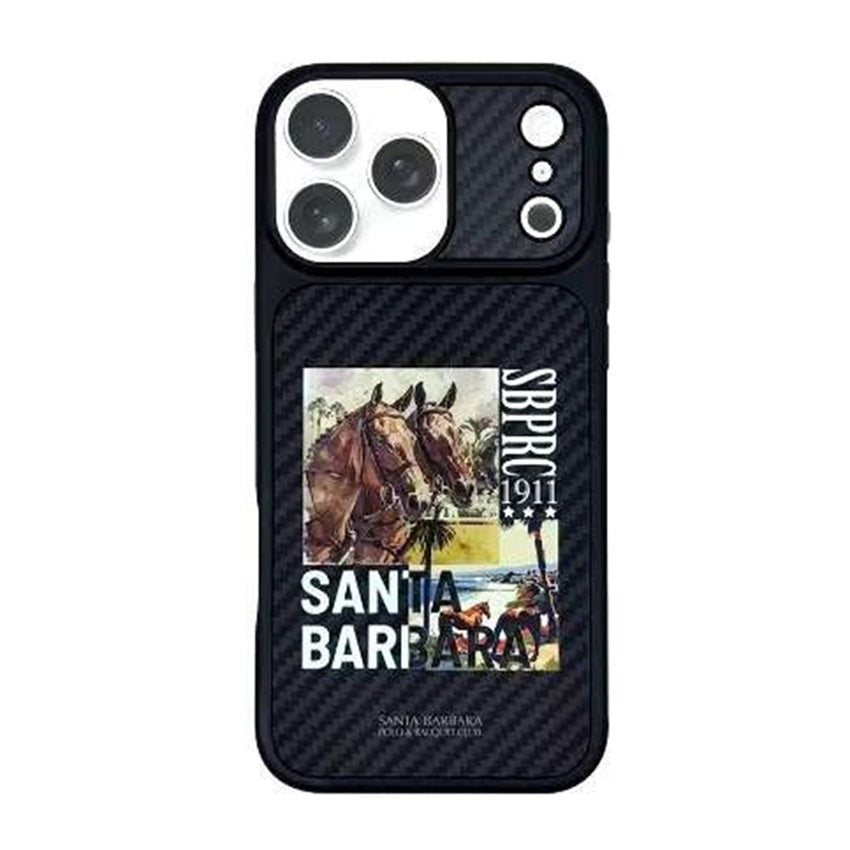 iPhone 17 Pro Carbon Fiber Original Santa Barbara Polo Club Elvish Series Back Cover - Race Course
