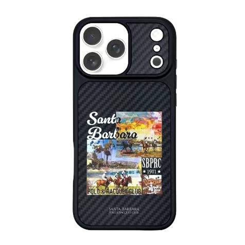 iPhone 17 Pro Carbon Fiber Original Santa Barbara Polo Club Elvish Series Back Cover - Polo Club