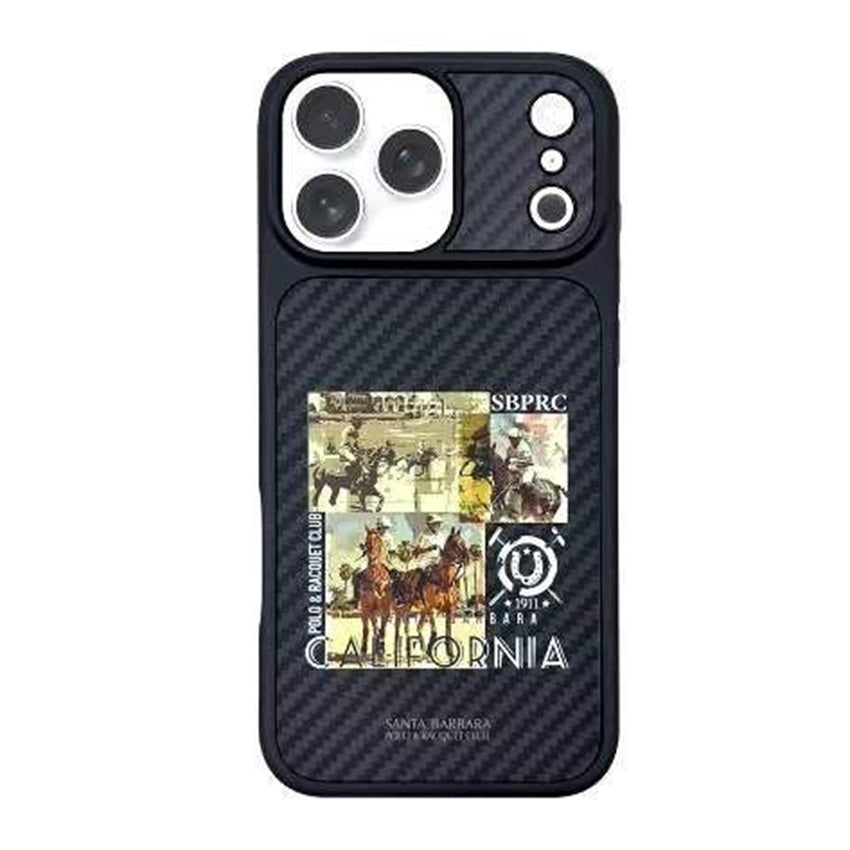 iPhone 17 Pro Max Carbon Fiber Original Santa Barbara Polo Club Elvish Series Back Cover - California