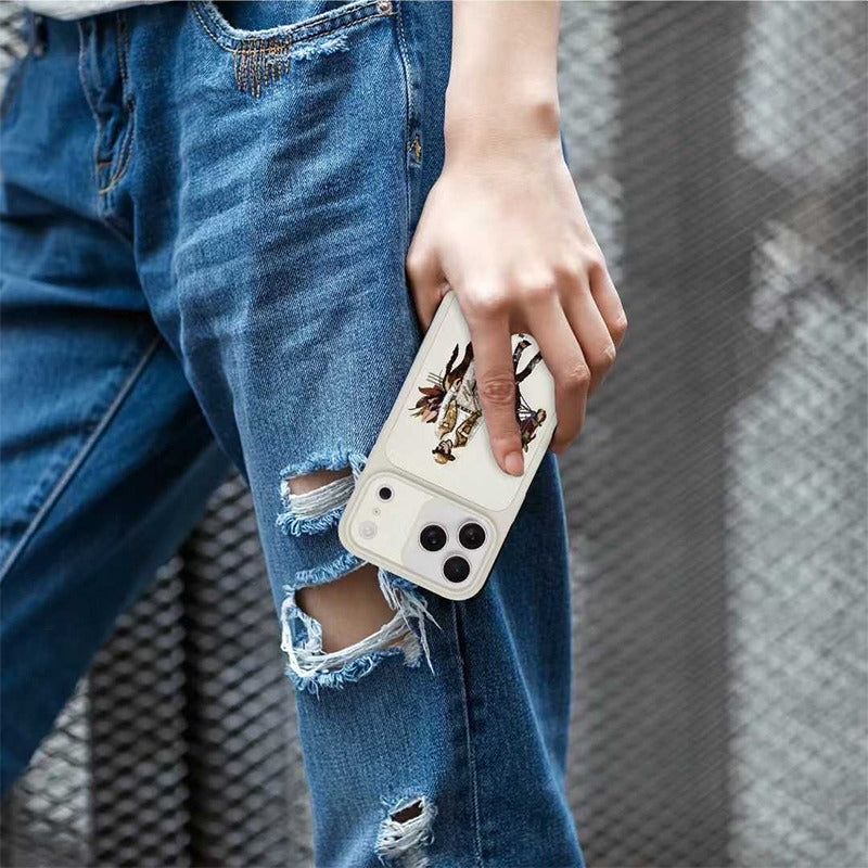 iPhone 17 Pro Genuine Leather Original Santa Barbara Polo Club Cedric Series Back Cover - Beige