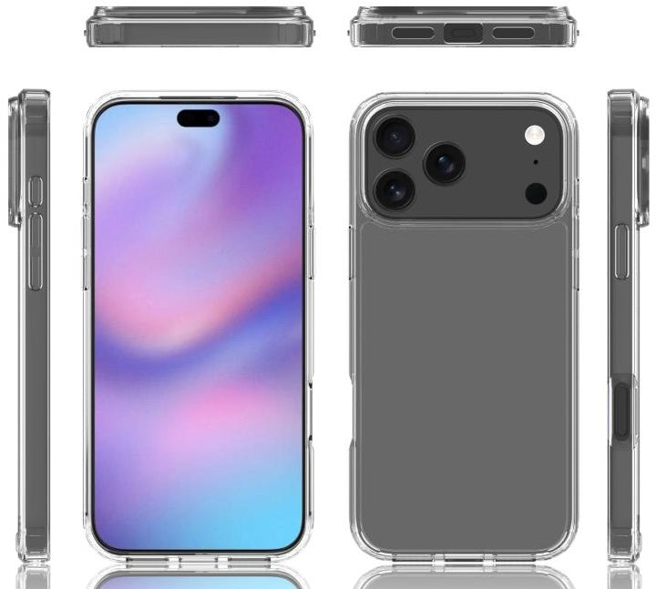 iPhone 17 Pro Max Shockproof Soft TPU Transparent Case - Clear