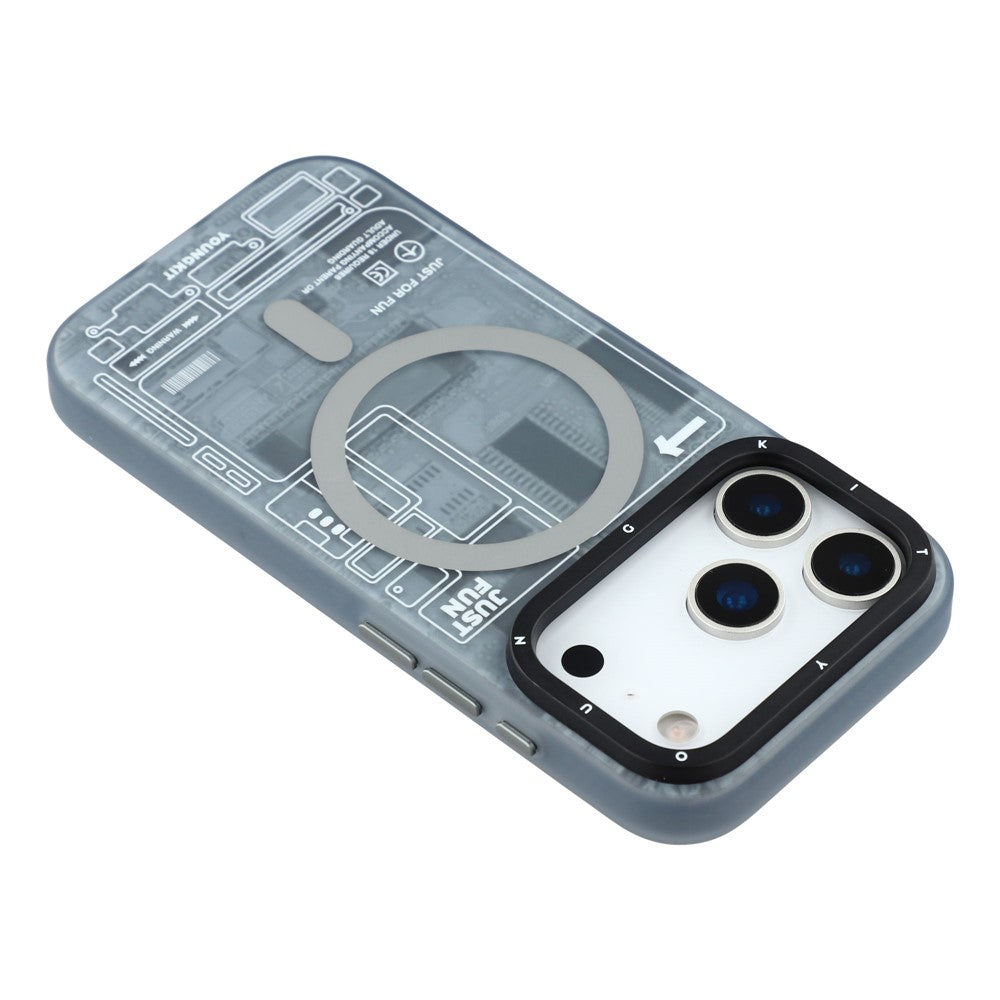 iPhone 17 Pro Max YOUNGKIT Case, Technology Series Matte Finish Cover with Magsafe - Technology Grey
