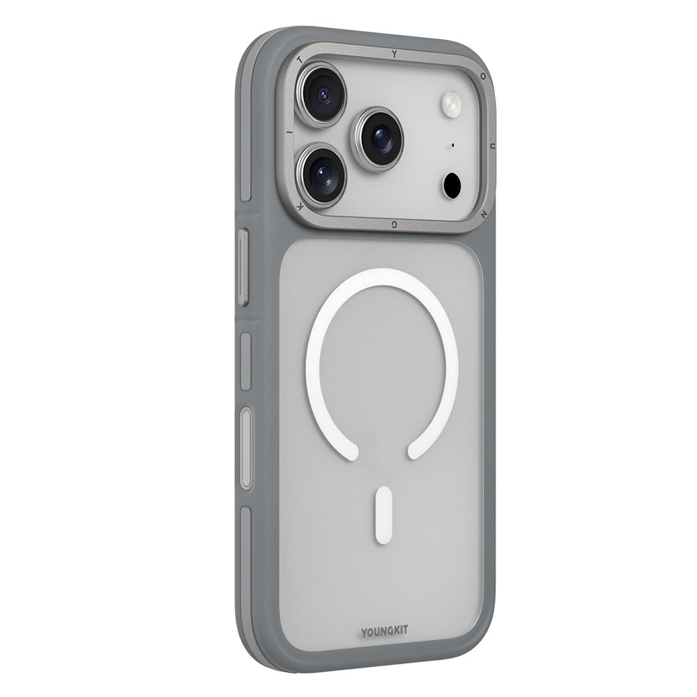 iPhone 17 Pro Youngkit Case, Rock Sand Series with Magsafe - Grey