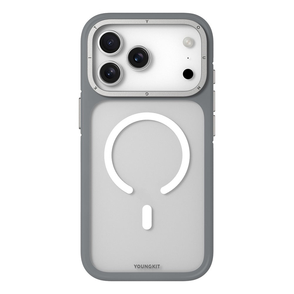 iPhone 17 Pro Youngkit Case, Rock Sand Series with Magsafe - Grey