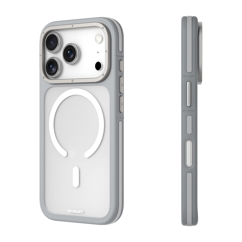 iPhone 17 Pro Max Youngkit Case, Rock Sand Series with Magsafe - Grey