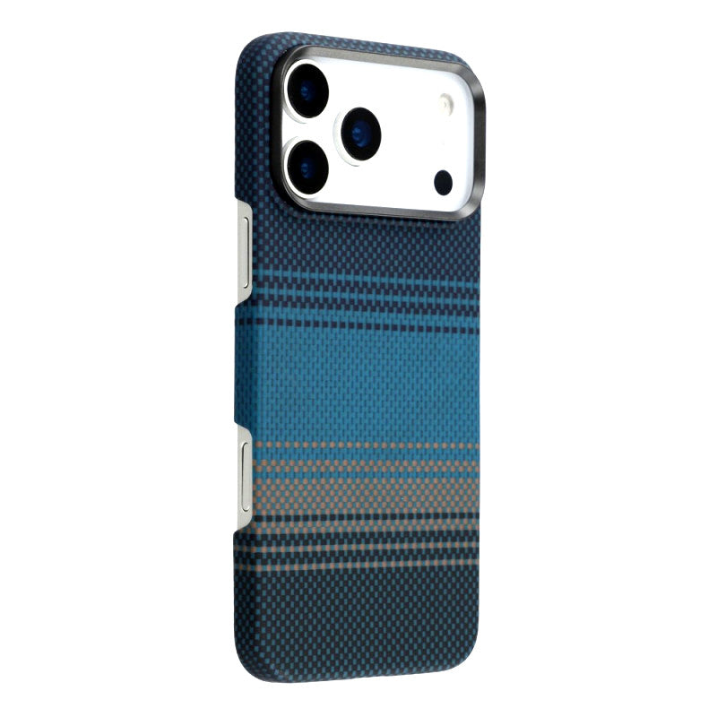 iPhone 17 Pro Max 0.4mm Ultra-Thin Real Aramid Carbon Fiber Case with Magsafe - Sunset Moonrise