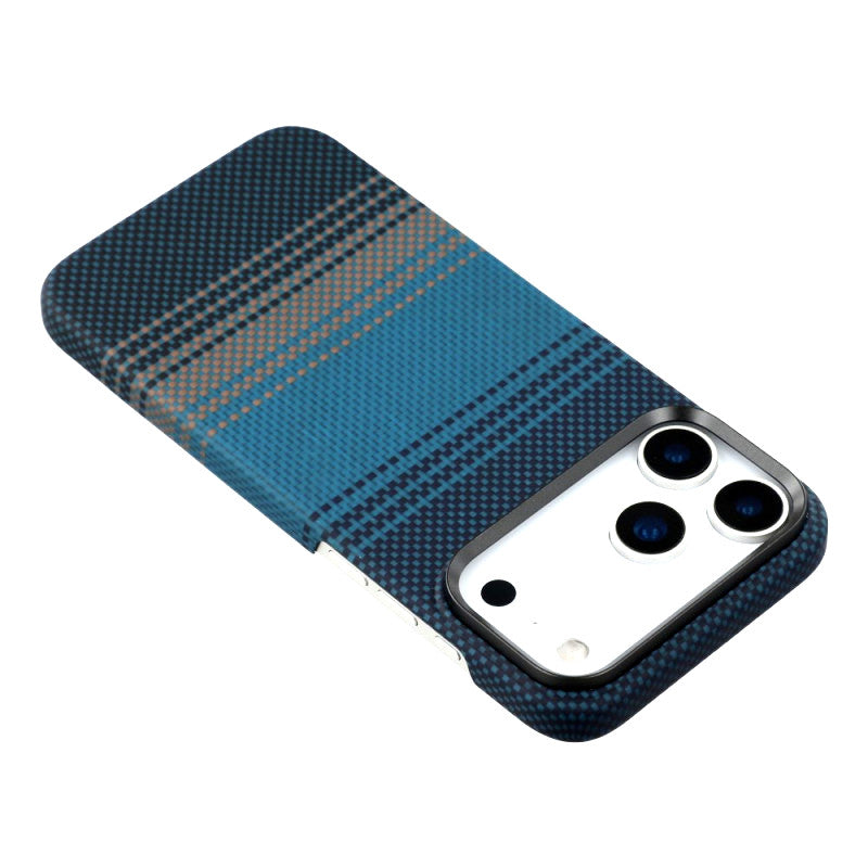 iPhone 17 Pro Max 0.4mm Ultra-Thin Real Aramid Carbon Fiber Case with Magsafe - Sunset Moonrise