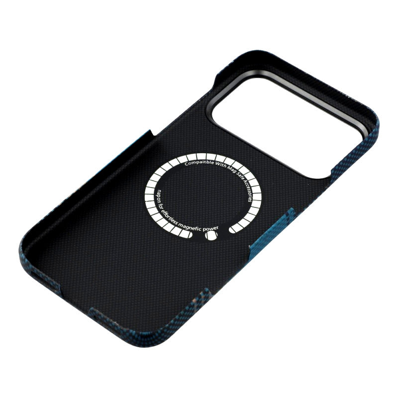 iPhone 17 Pro 0.4mm Ultra-Thin Real Aramid Carbon Fiber Case with Magsafe - Sunset Moonrise