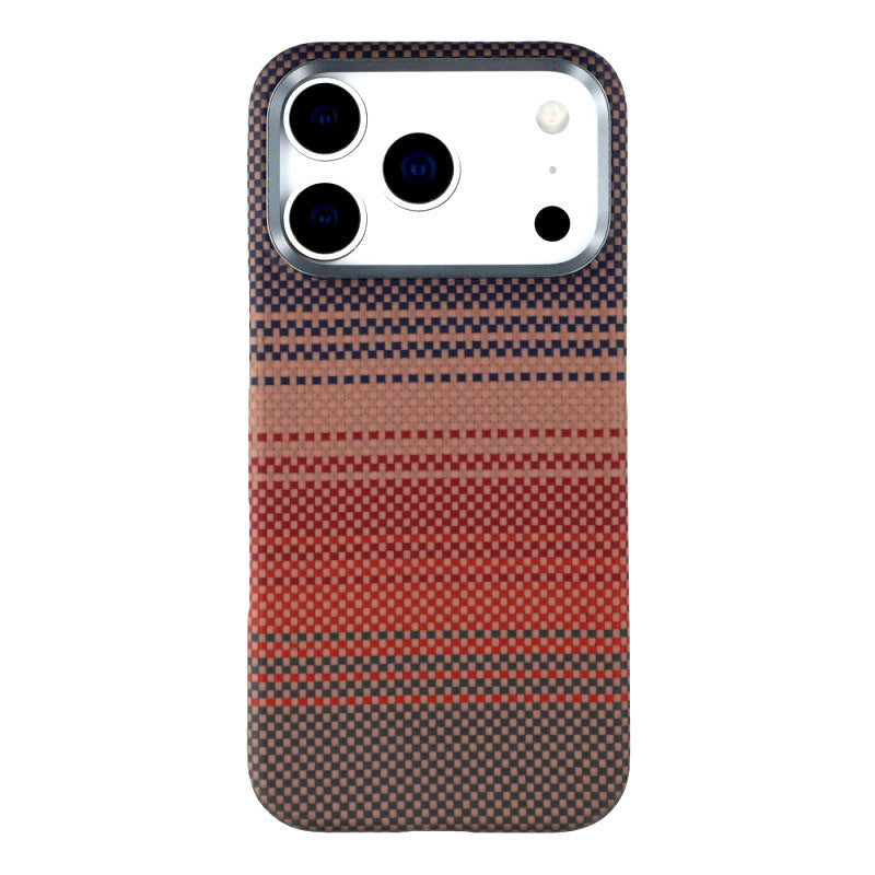 iPhone 17 Pro 0.4mm Ultra-Thin Real Aramid Carbon Fiber Case with Magsafe - Sunset
