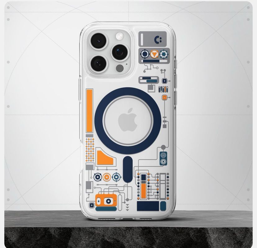 iPhone 16 Pro Hybrid Neo One Series, Machinery Design Shockproof Case with Magsafe