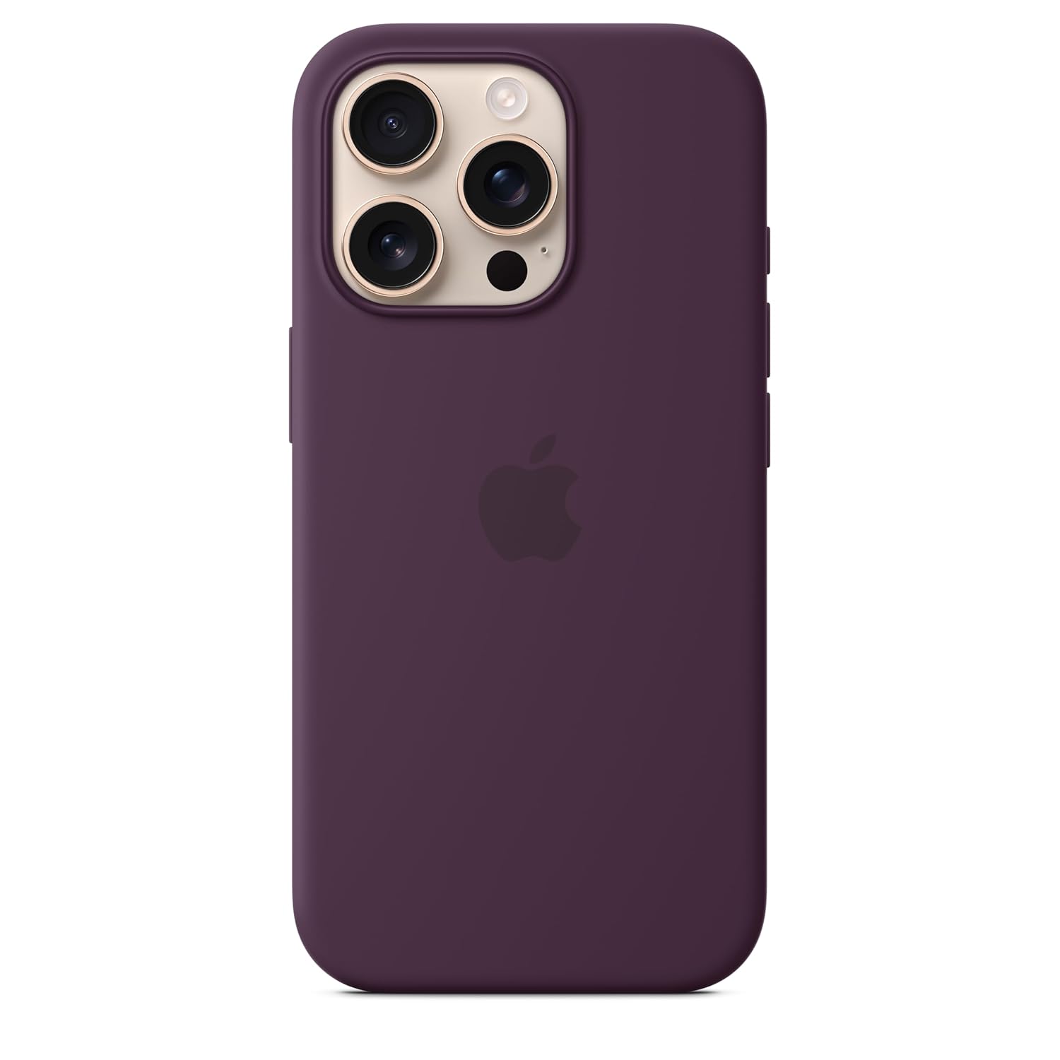 iPhone 16 Pro Silicon Magsafe Case with Camera Control Button & IC Working Animation) - Plum