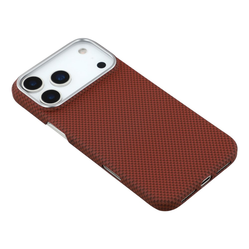 iPhone 17 Pro Max 0.8mm Ultra Slim Carbon Fiber Magnetic Cover with MagSafe - Red, image 3 – CaseCart